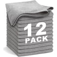 thumbnail image 1 of WEAWE Microfiber Cleaning Cloth - Gray 12-Pack 13"x13" Reusable Ultra Soft & Super Absorbent, Lint-Free Micro Fiber Washable Towels Non-Scratch Streak-Free for Housekeeping Kitchen Car Multipurpose, 1 of 7