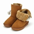 thumbnail image 2 of Winter Snow Boots for Girls Boys, Soft Comfy Warm Faux Fur Lined Kids Ankle Boots Slip On Fuzzy Short Boot, 2 of 6
