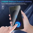 thumbnail image 2 of Dteck 2 Pack for Samsung Galaxy S26 Privacy Screen Protector Tempered Glass, Anti-Spy, Fingerprint unlocking, Full Coverage, Case Friendly, Easy Installation, 2 of 6