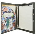 thumbnail image 4 of Flower Painting PU Leather Padfolio Ring Binder with Color File Folders, Organizer Portfolio File Folder with 3-Ring Binder and Clipboard, 4 of 5