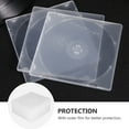 thumbnail image 4 of DECOMELODY CD Organizer Transparent 10Pack 5.6x4.9in, 4 of 10