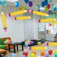 thumbnail image 4 of 3 Pcs 27 Inch Giant Large Inflatable Pencil Back to School Graduation Decor Hanging Inflatable Pencil Classroom Decoration for Back to School Classroom Garden Room Birthday Party Decorations, 4 of 10