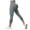 Dark Gray, variant on Yoga Pants Capri Womens Fashion High Waisted Leggings Summer Clothes Athletic Wear Size XXL