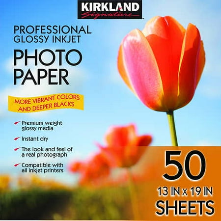 Kirkland Signature 13" x 19" Professional Glossy Photo Paper (50 Sheets) New!!