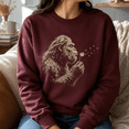 thumbnail image 5 of Gorilla Shirt, Dandelion Blowing Ape Sweatshirt, Vintage Wildlife Graphic Hoodie and T-Shirt, Funny Nature Lover Gift for Men and Women, 5 of 9