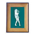 thumbnail image 1 of Silueta chica hermosa mujer Marco de imagen marco de escritorio, 1 of 4