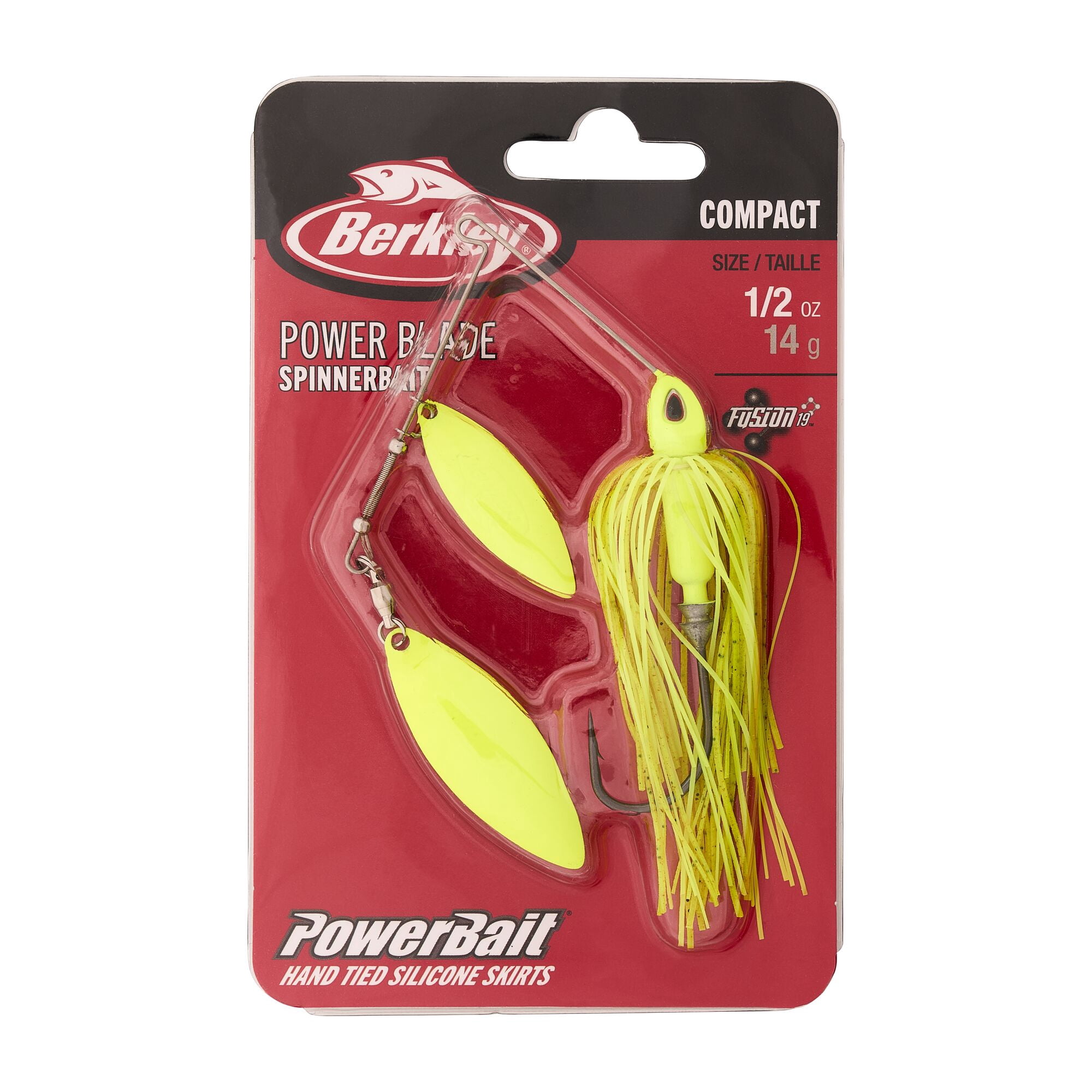 Berkley Power® Blade Compact, Spinnerbaits, Chartreuse/Chartreuse + Chartreuse (1-count)