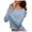 RD2, variant on Fgnfyis Women's Fall off Shoulder Sweaters Long Sleeve Ribbed Knit Fitted Pullover Tops Blouse Fall Sweaters for Women White S