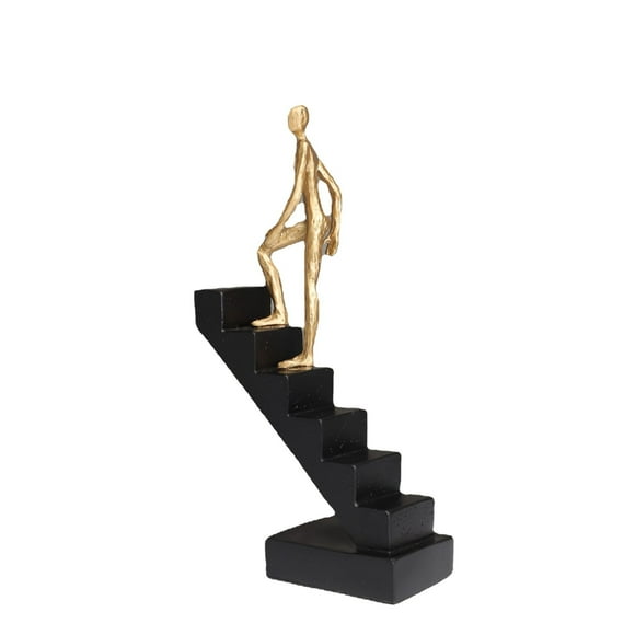 ShenMo "Rise to the Top" Decorative Figurine - 29cm High Marble Sculpture as Motivation - Modern Decorative Statue as a Statue for Living Room, Office & Study Room
