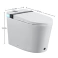 thumbnail image 3 of Smart Toilet with Built-In Bidet Seat, Auto Open/Close Lid, Heated Seat, Instant Warm Water & Dryer, 3 of 26