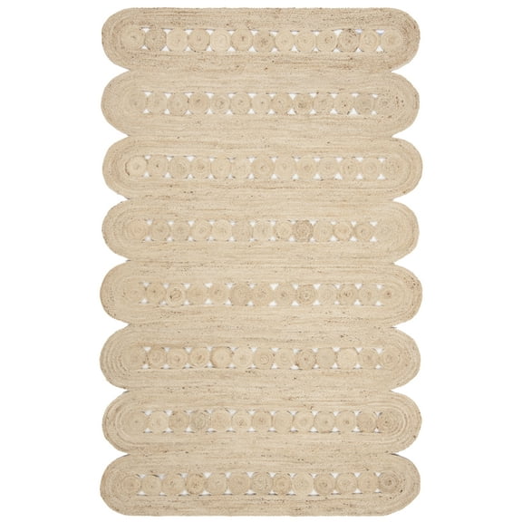 SAFAVIEH Natural Fiber Kaelee Geometric Area Rug, Ivory, 4' x 6'