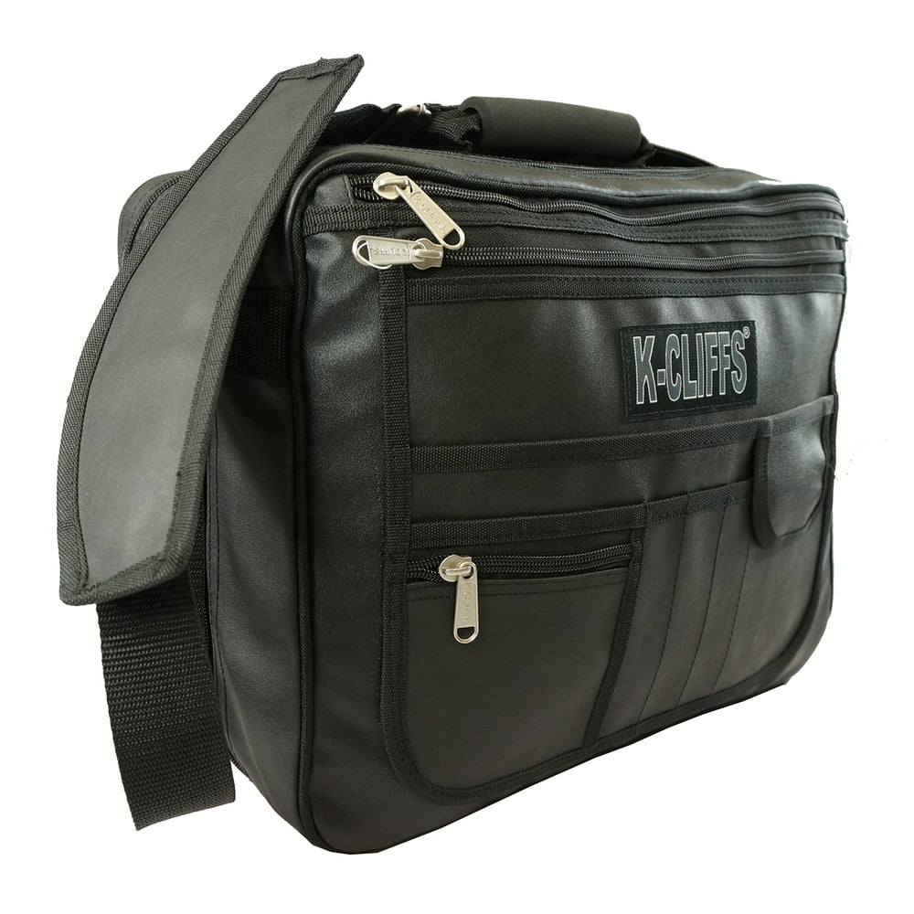 Laptop Briefcase Messenger Bag Executive Portfolio Laptop Pocket Black