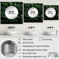 thumbnail image 4 of Designart "Rhythms Of Tropical Robusta Palms" abstract botanicals Square Mirror For Wall Decor - Large Green Square Printed Wall Mirror Art - Square Modern Mirror - Wall Mounted Square Mirror, 4 of 5