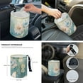 thumbnail image 6 of Yuyamidu Butterfly Car Seat Cover Set for Women Flower Steering Wheel Cover Seat Belt Cover Trash Can Rearview Mirror Cover Coasters Center Console Pad Gear Shift Knob Cover Set, 14 Pack, 6 of 7