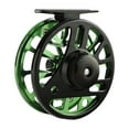 thumbnail image 3 of DYNWAVECA Fishing Reel Fly Line Wheel Accessories Fly Reel Multipurpose Lightweight for Spring Winter Freshwater Saltwater Black Green, 3 of 10