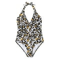 thumbnail image 6 of Fengqque Women Sexy Solid With Chest Pad Without Underwire Bikini Deep V One-Piece Swimsuit, 6 of 8