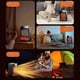 thumbnail image 5 of 3D Dynamic Flames Heater with Thermostat - 1500W Portable Space Heater Warm Air Heater with Ambient Lighting, 5 of 5