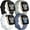 Black/Bluegray/Gray/White, variant on REQO Compatible with Fitbit Sense 2/ Sense Bands/Versa 4/ Versa 3 Bands Women Men, Silicone Sport Accessories, Band for Fitbit Sense/Sense 2/ Versa 4/ Versa 3