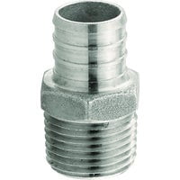 Plumbeeze Pex Adapter PE-PS-MA0705 - Stainless Steel, Durable - 0.75" x 0.5"