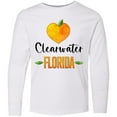 thumbnail image 3 of Inktastic Clearwater Florida Orange in Heart Long Sleeve Youth T-Shirt, 3 of 5