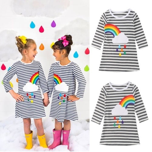 baby rainbow dress