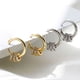 thumbnail image 1 of XWSHYW Pendientes Pendientes de Círculos Chapados En Plata de Circonita Cúbica, Pendientes de Joyería Magníficos para Fiesta de Graduación, Regalo, 1 of 7