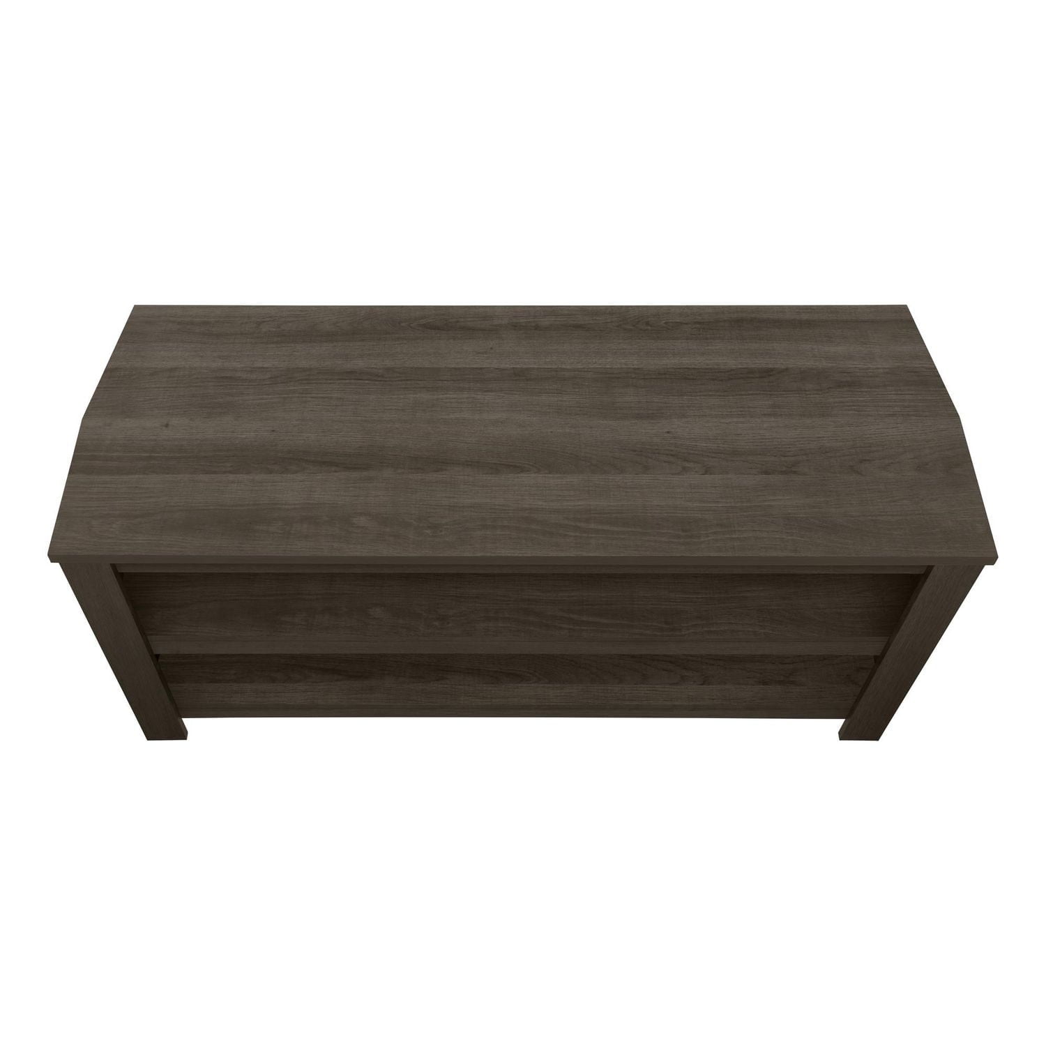 Monarch Specialties Tv Stand, 42 Inch, Console, Media Entertainment Center, Storage Shelves, Living Room, Bedroom, Laminate, Brown, Contemporary, Modern