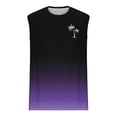 thumbnail image 3 of Hombres Moda Casual sin Mangas Gradación Impresión Suéter Cuello Redondo Tanque Deportivo, 3 of 4