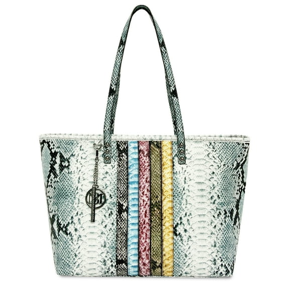 Badgley Mischka Light Blue Large Tote Bag