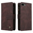 thumbnail image 2 of Feishell for iPhone 8 Plus/7 Plus 5.5 inch Zipper Wallet Case with Wrist Strap & Shoulder Strap,Premium PU Leather Magnetic Clasp Flip Holder Card Slots Crossbody Phone Case for Women Men,Brown, 2 of 18
