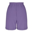 thumbnail image 6 of Women's Dressy Bermuda Shorts - High Waist Knee-Length Cargo Style with Pockets, Trendy Casual Vacation Shorts for Summer, 6 of 6