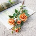 thumbnail image 5 of Trayknick 6 Pack Artificial Flowers, Rose Branch Portable Korean Style Fabric Fadeless Vivid Simulation Peony Bouquet Home Garden Wedding Decoration, 5 of 8
