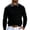 A Black, variant on T Shirt Men Men's Long-sleeve Fabric Lapel Top White,M