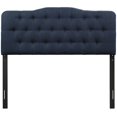 thumbnail image 4 of Pemberly Row Queen Upholstered Polyester Fabric Headboard in Navy, 4 of 6