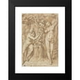 thumbnail image 2 of Peter van Lint 11x14 Black Modern Framed Museum Art Print Titled - The Temptation of Eve (1639), 2 of 5