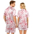 thumbnail image 5 of Halloween Couple Pajamas Matching Sets Button Up Pajamas Halloween Pj Set Halloween Pajamas Spooky Pajamas Women Couple Matching Pajamas Sets Women & Men Button Down Pjs Men, White, M, 5 of 5