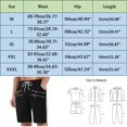thumbnail image 2 of Sngxgn Mens Shorts Casual Elastic Waist Drawstring Summer Beach Workout Shorts with Pockets(GY1,XXXL), 2 of 5
