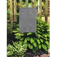 thumbnail image 2 of JSDART Modèle Monochrome Point Étoile Forme Patern Abstrait Noir Sol Optique Jardin Drapeau Décoratif Maison Bannière 12 X 18 Pouces, 2 of 2