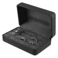 thumbnail image 4 of Unique Bargains 1Pc Multiple Ring Box Jewelry Storage Display Stand Ring Organizer Case PU Leather Gift Box for Wedding Black, 4 of 7