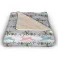 thumbnail image 2 of Creative Products Pastel Rabbits 50x60 Sherpa Fleece Blanket, 2 of 3
