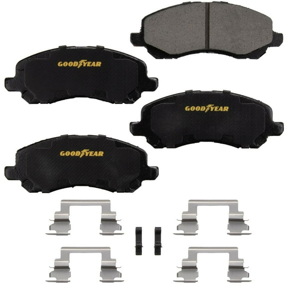 Goodyear Brakes GYD866 Premium Ceramic Automotive Front Disc Brake Pads Set