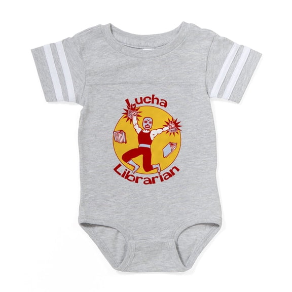 CafePress - Lucha Librarian - Cute Infant Baby Football Bodysuit