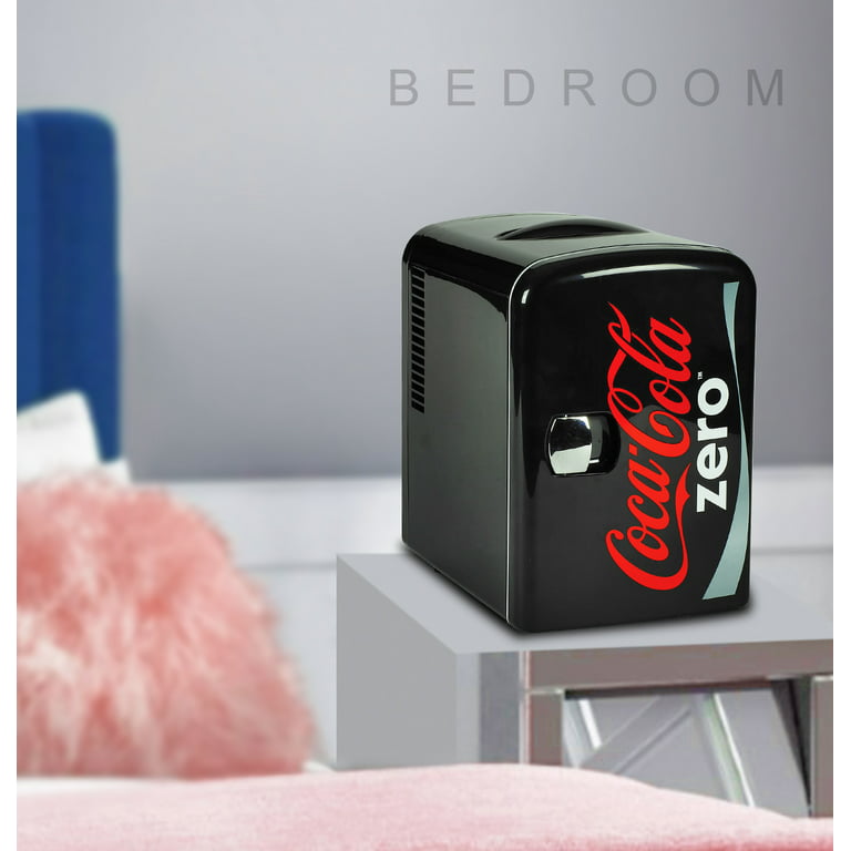 Coca-Cola - Zero Portable 6 Canettes Thermoélectrique Mini  Réfrigérateur/Réchaud - 4 L / 4,2 qt