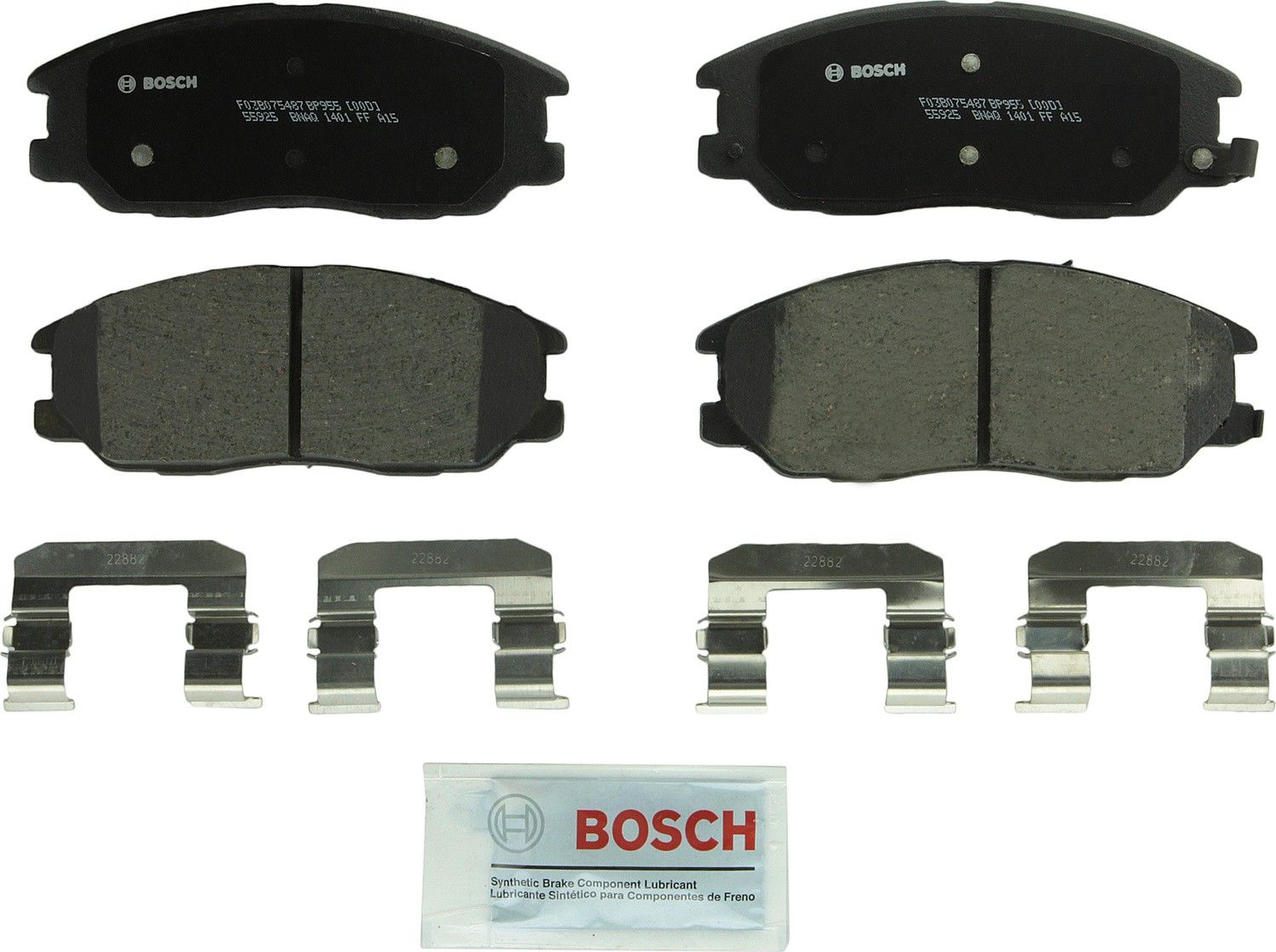Bosch BP955 QuietCast Premium Disc Brake Pad Set Fits select: 2003-2009 KIA SORENTO