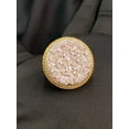 thumbnail image 3 of Pave 9.50 Cts Round Baguette Cut Diamonds Men's Iced Out Large Ring In Hallmark 14K Yellow Gold, 3 of 13