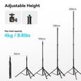thumbnail image 2 of Soporte de luz SMALLRIG RA-S200 para fotografía, 200 cm, carga 4 kg, 2 of 9
