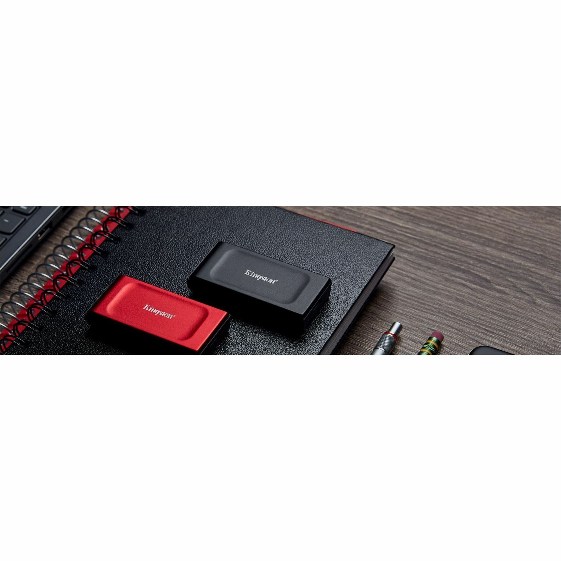 Kingston XS1000 1 TB Portable Solid State Drive External Red SXS1000R1000G