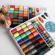 TV Time Direct - 64 Piece Thread Bobbin Kit Accessories Machine Handy Stitch Sewing Genie - Assorted