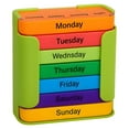 thumbnail image 1 of Stay On Track Weekly Organizer with 7 Stackable Compartments for Morning Noon Evening Bedtime – Durable Storage Container for Home and Closet, 1 of 4