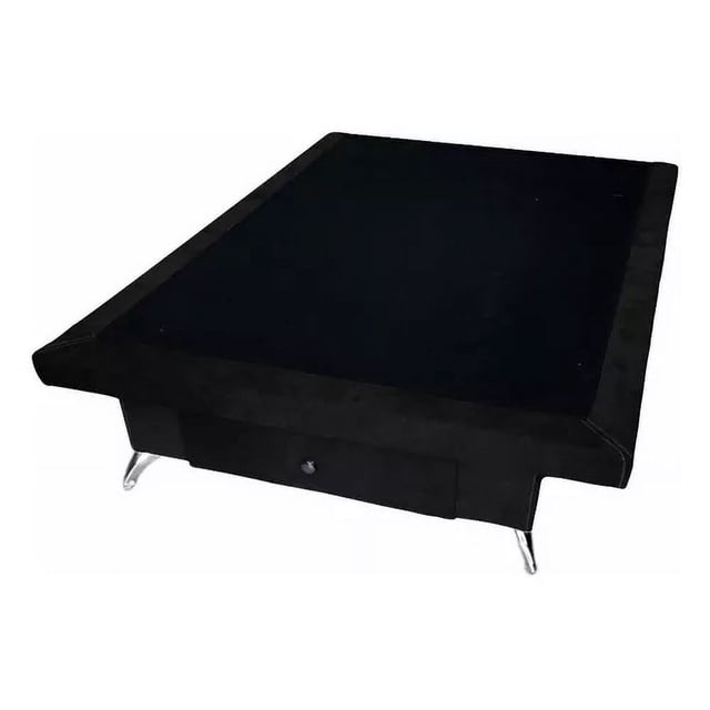 Base Volada Con Cajon Matrimonial Colchoninos Negra
